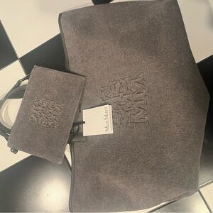 MaxMara Gray Tote Bag Set